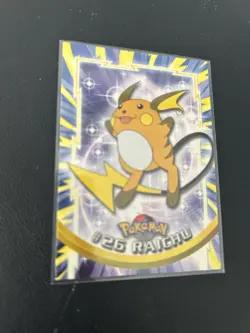 RAICHU #26 Topps TV Animation BLACK LOGO Pokemon Card - Image 1