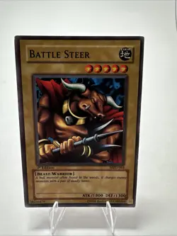 Yu-Gi-Oh! Metal Raiders Battle Steer 1st ED Common Card MRD-EN064 LP - Image 1