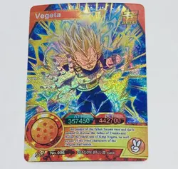 Vegeta - Dragon Ball Super Trading Card Sr No.006 Holo Foil Prism Tc5 - Image 1