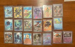 Pokemon Black Bolt White Flare Hits Only Card Lot 19 Cards Hard Sleeved - Image 1