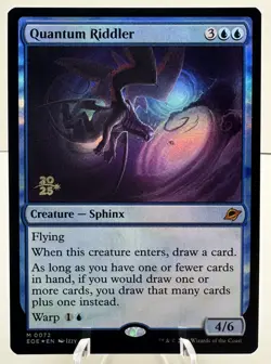 Quantum Riddler X4 Playset(One Pre-release Foil Promo, 3XNon-Foil) 0072 MTG - Image 1