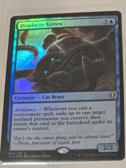 🔥 Displacer Kitten - Commander Legends: Battle for Baldur's Gate FOIL M/NM! MTG - Image 1