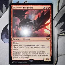 Terror of the Peaks Outlaws of Thunder Junction Regular MTG Mythic Magic TCG - Image 1