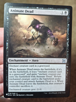 2016 MTG MAGIC THE GATHERING ANIMATE DEAD CARD, 078/249 - Image 1