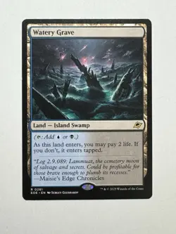 MTG - Watery Grave - EOE Edge of Eternities Rare 0261 Base - Image 1