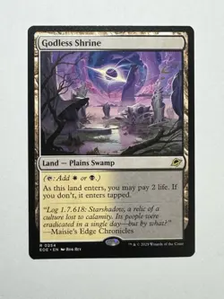 MTG - Godless Shrine - EOE Edge of Eternities 0254 Rare Base - Image 1