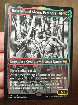 2021 MTG MAGIC THE GATHERING HALANA AND ALENA, PARTNERS CARD, 325 - Image 1