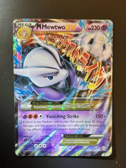 M Mewtwo EX 63/162 Pokemon Card TCG XY Breakthrough Holo - Image 1