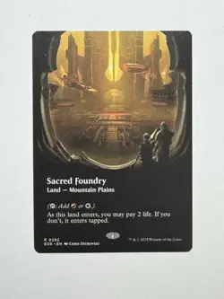 MTG - Sacred Foundry - EOE Edge of Eternities 0282 Borderless Base - Image 1