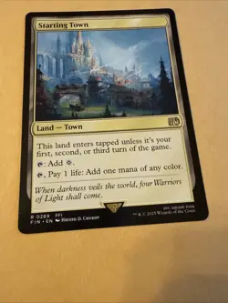 Final Fantasy Starting Town Regular Rare Card MTG Magic the Gathering R 0289 FIN - Image 3