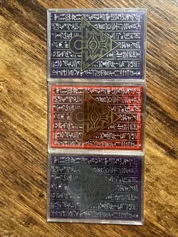 Yugioh Sacred Beast God 3 Card Set ULTRA RARE Raviel Hamon Uria LC02 NM ENCASED - Image 2