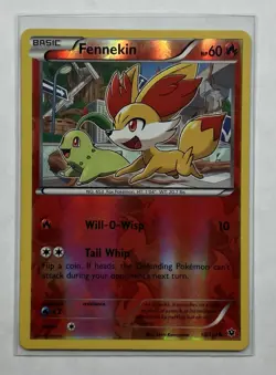 FENNEKIN 10/124 REVERSE HOLO COMMON POKEMON FATES COLLIDE - Image 1