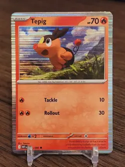 Tepig 011/086 Holo Promo White Flare English Pokemon Card NM - Image 1