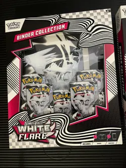 🔥 Pokemon Scarlet & Violet White Flare Binder Collection 🔥Lot of 3 - Image 1