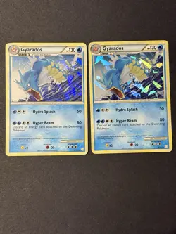 Pokemon Gyarados Reverse Holo Rare Card 4/123 HeartGold/SoulSilver Lot Of 2 - Image 1