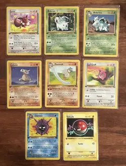 1999 Pokemon TCG 1st Edition Fossil Jungle Base Set Vintage Cards lot ALL MP - Image 1