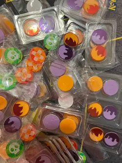 Lot of 235x(Sealed)Official Pokemon TCG Burn And Poison Damage Counter Coins - Image 5