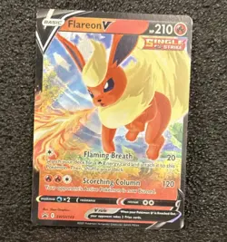FLAREON V 2021 POKEMON SWORD & SHIELD BLACK STAR PROMO SWSH149 Q0443 - Image 1