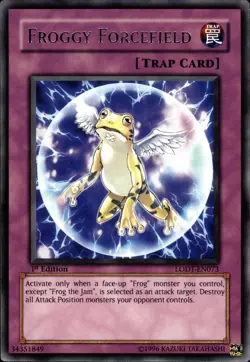 Froggy Forcefield - Rare 1st Edition LODT-EN073 - LP - YuGiOh - Image 1