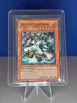 Yugioh Zaborg The Thunder Monarch AST-023 Unlimited Super Rare Holo - Image 1