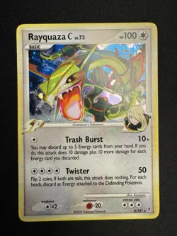 Rayquaza C LV.73 Holo Card 8/147 Platinum Supreme Victors LP - Image 1