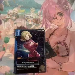 FOIL Sayla Mass G001-087 Gundam TCG Rare Participation Promo Card Game Pilot - Image 1