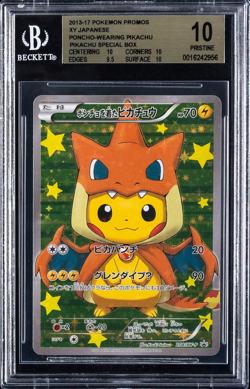 2016 Mega Charizard Y PONCHO PIKACHU BGS 10 - Japanese Pokemon Card - 208/XY-P - Image 1