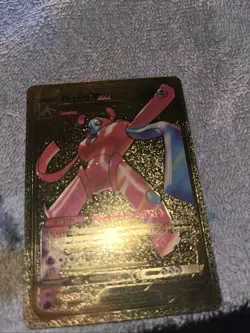 Deoxys VMAX Metal Gold Foil Pokemon Card Fan Art Display Card HP330 - Image 1