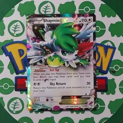 Shaymin EX 77/108 Roaring Skies Holo NM Pokemon Card English - Image 1