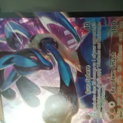 Pokemon Lucario v Champion's Path Sword and Shield Card 027/073 - Image 4
