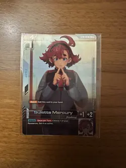 Gundam Card Game Suletta Mercury FIRST COMBAT Top 16 Promo Gen Con - Image 1