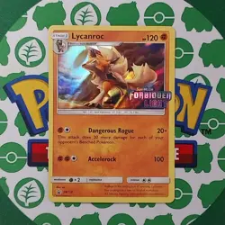 Lycanroc SM118 Forbidden Light Prerelease Black Star Promo Holo NM Pokemon Card - Image 1
