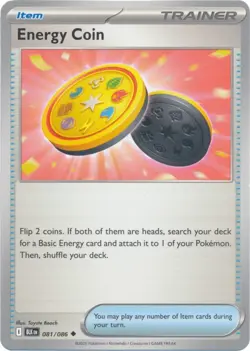 Energy Coin 081/086 Black Bolt BLK English Pokemon Card NM - Image 1