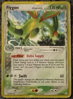 Flygon 7/110 EX Holon Phantoms Holo Pokemon Card MP - Image 1