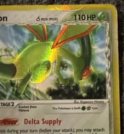 Flygon 7/110 EX Holon Phantoms Holo Pokemon Card MP - Image 3