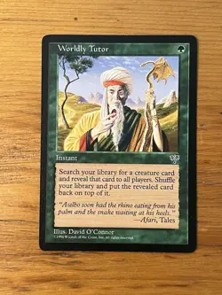 MTG - Magic the Gathering - Worldly Tutor - Mirage - NM - Image 1
