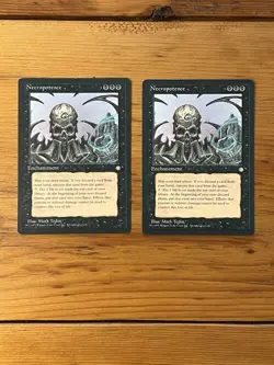 MTG - Magic the Gathering - Necropotence x2 - Ice Age - LP - Image 1
