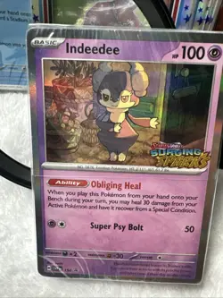 Pokemon Scarlet Violet Surging Sparks Indeedee Promo SVP En 154 Deck Sealed - Image 1