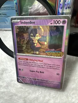 Pokemon Scarlet Violet Surging Sparks Indeedee Promo SVP En 154 Deck Sealed - Image 2
