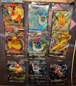 Pokemon TCG S-Chinese Jolteon Flareon Vaporeon Vmax CSHC-003 006 009 HOLO - Image 3