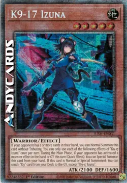 K9-17 IZUNA • Rara Starlight • JUSH EN031 • 1Ed • Yugioh! • ANDYCARDS - Image 1
