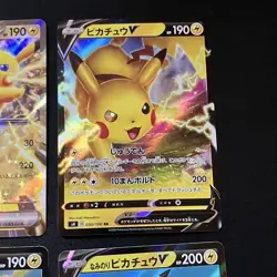 Pokemon Card TCG CCG Old Back Pikachu Promo V ex VMAX 25th 6pcs Set - Image 3