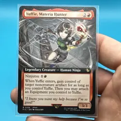 MTG Yuffie, Materia Hunter Commander: Final Fantasy Extended Art Rare - Image 3