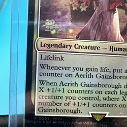 Mtg Final Fantasy Aerith Gainsborough 0004 Presale Foil - Image 5