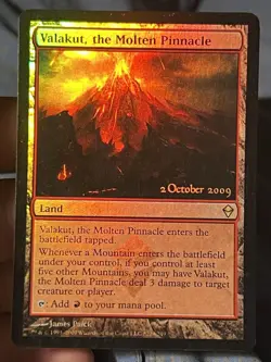 Magic The Gathering MTG VALAKUT, THE MOLTEN PINNACLE FOIL Zendikar Promos LP - Image 1