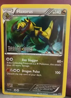 Pokemon TCG Haxorus Holo Card 16/20 Dragon Vault NM Condition- Stage 2- HP 140 - Image 1