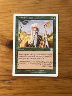 MTG - Magic the Gathering - Worldly Tutor - 6th Sixth Edition - NM - Image 1