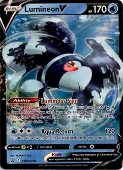 Lumineon V (SWSH250) Promo SWSH: Sword & Shield Promo Cards NM Pokemon TCG - Image 1