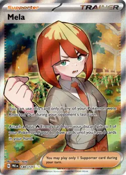 Mela (140/131) Ultra Rare SV: Prismatic Evolutions NM Pokemon TCG - Image 1