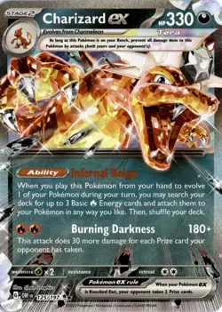 Charizard ex - (125/197) Double Rare SV03: Obsidian Flames NM Pokemon TCG - Image 1